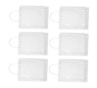 Cabilock 6piezas Bolsa de Mano Pintada Mano Bolso Transparente para DIY Suministros para Actividades Entre Padres Hijos