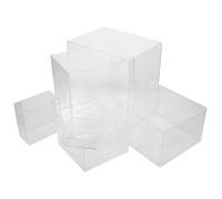 Cabilock 6piezas Cubo de Exhibición de Acrílico Transparente Caja de Alta Claridad para Objetos de Colección Artesanías Joyas Mesa de Buffet Contenedor de Almacenamiento Cuadrado