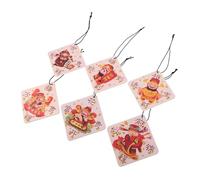 Cabilock 6piezas Pastillas De Aromaterapia Para Coches Reutilizables y Recargables Ambientador Aceite Esencial Para Interior De Coche y Armario Perfumado y Bonito