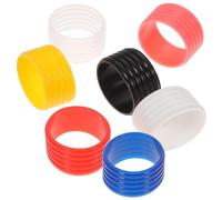 Cabilock 7 Piezas de Anillos de Silicona para Sobregrips de Tenis y Bádminton Bandas de Agarre Antideslizantes Multicolor Accesorio Compacto para Raquetas Deportivas Protección y