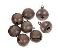 Cabilock 8 Campanas de Cobre Mini para Collar de Perro, Colgantes Vintage para Mascotas, Campanillas Pequeñas Artesanales, Accesorio Decorativo Anillo para Collares y Manualidades
