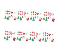 Cabilock 8 Juegos Adorno Micro Paisaje Bolsa De Fiesta De Navidad Adornos De Navidad Decoración Escritorio Muñecos Navideños Mini Muñeco De Nieve Micro Arbol De Navidad Resina 13 Uds * 8