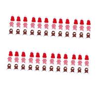 Cabilock 8 Juegos Gorro De Punto Decoraciones Adornos Mini Bolsas De Vino De Arpillera De Navidad Cuadros Navideños Botella De Vino De Navidad Cajas Bolsas De Navidad Rojo Hilo 12 Uds * 8
