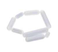 Cabilock 8 piezas Barras Magnéticas de Ptfe para Laboratorio Agitadores Cilíndricos Resistentes Químicos Barra Mezcladora Blanca para Investigación Química y Biológica