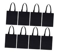Cabilock 8 Piezas Bolsas de Lona Reutilizables para Compra Tote Bag para Sublimación Transferencia Térmica y Graffiti Asa Resistente Gran Capacidad para Proyectos DIY