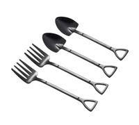 Cabilock 8 piezas Cucharas Inoxidable para Postres y Melón Diseño Ergonómico y Mango Cómodo Utensilios Prácticos para Cocina y Helados