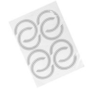 Cabilock 8 piezas Pegatinas Autoadhesivas Decorativas para Agujero de Sonido de Guitarra Acústica Anillas Protectoras Finas y Duraderas para Embellecer y Cubrir Rosetas Diseño Único para