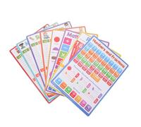 Cabilock 8 piezas Póster Educativo Matemáticas con Tablas Multiplicación y División para Herramienta Didáctica Duradera y Portátil para Escuela y Hogar