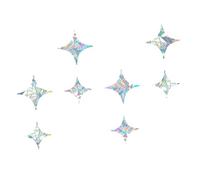 Cabilock 8piezas Pegatina De Prueba De Pájaros Calcomanías Anticolisión Para Ventanas Adhesivo Estático y Decorativo Para Jardines y Hogares