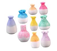 Cabilock 9 Piezas Jarrones Miniatura de Resina para Decoración de Micro Casa Accesorios de Jarrones para Casa Decorativa Diseño Único y Compacto para y