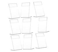 Cabilock 9 piezas Soporte Exhibidor Acrílico Transparente para Escritorio Porta Precios y Menús Soporte de Sobremesa para Publicidad y Tarjetas