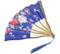 Cabilock Abanico Japonés de Color Ventilador de Mano Clásico Bambú y Diseño Retro para Decoración y Práctico