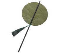 Cabilock Abanico Redondo Antiguo con Borlas Abanico de Mano Portátil para Escénicas y Danza Decorativo y Elegante para Eventos Formales y Cosplay Estilo Chino