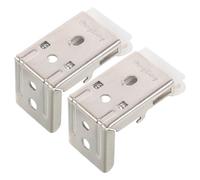 Cabilock Abrazadera para persiana Soporte de Montaje Ciego Hardware de Cortinas Marco de Montaje Empotrado Soportes de persianas Silver