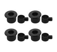 Cabilock Accesorio Roscado de Plástico para Soporte Giratorio de Joyas Paquete de 4 Piezas Negras Compatible Estantes Giratorios Ajuste Fácil y Rotación 360° para Exhibición en Tiendas