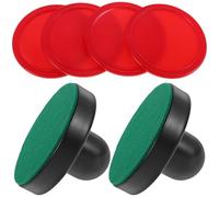 Cabilock Accesorios Air Hockey Mesa con Pushers y Pucks Resistente para Juego Familiar Control Preciso y Juego Fluido