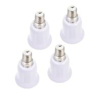 Cabilock Adaptador de Casquillo para Bombilla E14 a E27 Convertidor de Portalámparas Eléctrico 4 Piezas Extensión de Base para Lámparas de Hogar y Oficina Compatible Enchufe Estándar