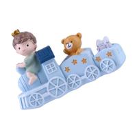 Cabilock Adorno Decorativo de Tren Príncipe Azul para Escritorio y Mesa, Figura de Resina Diseño de Dibujos Animados para Decoración de Pasteles y Fiestas