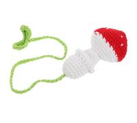 Cabilock Adornos De Setas para El Coche Auto Colgantes Decoración Accesorios De Espejo De Coche Retro Encanto Adorno De Coche De Setas Seta Decorativa para Coche. Hilo y Poliéster Rojo