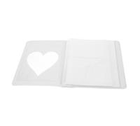 Cabilock Álbum de Fotos en Forma de Corazón Álbum de Fotos Pequeño para Fanáticos Soporte para Álbum de Recortes Páginas de Inserción para Mini Álbumes Instantáneos