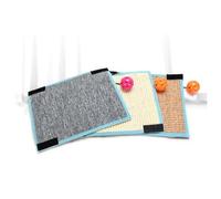 Cabilock Alfombra Rascadora Fácil de Enrollar Redonda de Sisal Bola Decorativa de Plástico y Protector de Muebles para Gatos para Gatos y Gatitos