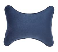 Cabilock Almohada Cuello del Coche, Cojín de Felpa Sintética Azul, Forma de Hueso, Soporte Cervical Ajustable para Interior del Coche