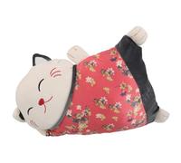 Cabilock Almohada De Apoyo Lumbar Para Coche y Oficina Felpa Diseño Gato Ideal Viaje