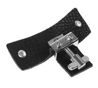 Cabilock Almohadilla de Silencio para Batería de Cuero Negro Tamaño Pequeño Amortiguador Compacto para Reducir Resonancias y Armónicos Accesorio Portátil Adecuado para Práctica