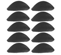 Cabilock Almohadillas Nasales para Gafas 10 Pares de Silicona Negra Antideslizantes y Flexibles Media Luna para Reducción de Presión Reemplazo Compatible Monturas Ópticas y Gafas de Sol