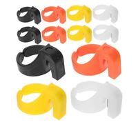 Cabilock Anillos Cortahilos de Plástico 12 Pcs Dedales para Acolchar y Costura Manual Protectores de Dedos Pequeños Cortadores de Hilo Prácticos para Manualidades y Bricolaje