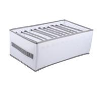 Cabilock Armario Organizador Y De Almacenamiento De Ropa Con 12 Compartimentos Divisores De Malla Cajas De Almacenamiento Apilables Soporte Para Calcetines Y Ropa Interior Portátil Gris