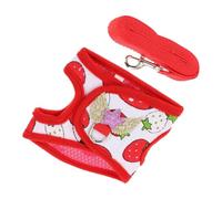 Cabilock Arnés para Conejos Pequeños Chaleco Correa para Exteriores, Talla M, Diseño de Conejito, Material Ligero y Lavable, Correa para Conejillos de Indias, Uso para Paseo y Fotografía