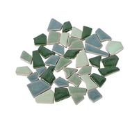 Cabilock Azulejos de Mosaico de Cerámica de 500 G Piedras de Mosaico de Formas Irregulares Kit de Manualidades para Decoración del Hogar