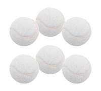 Cabilock Balones de Tenis de Entrenamiento en Color Claro 6 Unidades Balones de Goma para Entrenamiento Juvenil y Principiantes para Tenis Interior y Exterior Lúdico