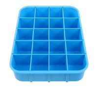 Cabilock Bandeja Organizadora de Medicamentos para Hospital Compartimentos Divididos y Estructura Segmentada, Plástico Azul Fácil de Limpiar y Ahorrar Espacio