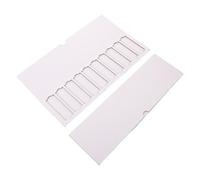 Cabilock Bandeja para 10 Portaobjetos de Cartón para Laboratorio, Rejilla de Secado de Diapositivas, Soporte de Almacenamiento de Muestras, Herramienta de Tinción para Biología,