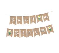 Cabilock Banderín de Lino para Fiesta de Cumpleaños de Guirnalda de Banderines Coloridos para Decoración de Primer Cumpleaños para Bautizos y Shower