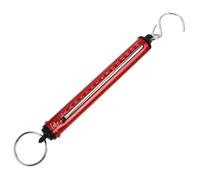 Cabilock báscula portátil báscula de peso corporal Escala de productos colgantes báscula de resorte de mano balanzas de pesca pequeña escala colgante balanzas pequeñas Acero inoxidable rojo