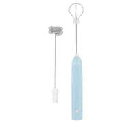 Cabilock Batidor Eléctrico Portátil de Huevos y Espumador de Leche Cuerpo de Abs y Acero Inoxidable, Adecuado para Picnic al Aire Libre y Uso en Bares