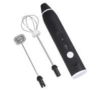 Cabilock Batidor Eléctrico Recargable USB con Espumador de Leche y Batidor de Huevos Portátil Negro Batería Integrada para Uso Doméstico