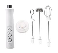 Cabilock Batidora Eléctrica de Mano para Huevos Recargable USB Mezclador Portátil de Cocina con Varillas de Acero Inoxidable y Cuerpo Abs Silenciosa y Potente para Repostería y Batidos