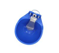 Cabilock Bebedero de Plástico Azul para Caballos y Ganado, Cuenco de Agua Grande para Uso en Granjas, Fácil de Lavar Alimentación Automática de Agua