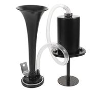 Cabilock Bocina para Bicicleta de Aire Potente y Resistente al Clima Timbre Metálico Negro Compatible Bicicletas Infantiles Carretera Accesorio Seguro para Ciclismo Urbano y Recreativo