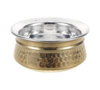 Cabilock Bol de Cocina Martillado para Curry Arroz Verduras Postre Olla Ligera para Cocinar Estufa y Servir Fiesta Vajilla Decorativa Multifuncional para Hogar y Oficina