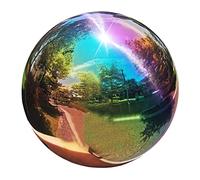 Cabilock Bola de Acero Inoxidable para jardín, 15 cm, Multicolor, Bolas de Metal, decoración de jardín, as de Espejo, decoración de, as de Acero Inoxidable, para césped, a de