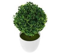 Cabilock Bolas De Plantas Artificiales Decorativas Tamaño Pequeño, Material Plástico Seguro, Color Verde, para Decoración De Hogar, Oficina y Espacios Interiores, Bola De Planta Simulada Maceta
