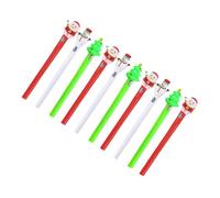 Cabilock Bolígrafos de Gel Navideños con Luz 10 Unidades Surtidas Bolígrafos de Tinta de Gel para Estudiantes y Material Escolar Diseño Portátil y Colorido para Color Aleatorio