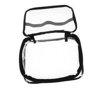 Cabilock Bolsa De Almuerzo Transparente con Asas Organizador De para Cosméticos y Artículos De Tocador Neceser Visible para Aeropuerto y
