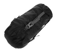 Cabilock Bolsa de Compresión para Saco de Dormir de Poliéster Negro | Resistente al Desgarro, Doble Cremallera, Identifica Rápido, para Viaje y Aventura al Aire Libre