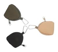Cabilock Bolsa de Golosinas para Perros 3 Piezas Negro, Verde Militar y Beige, Riñonera Manos Libres con Mosquetón Resistente al Clima para Entrenamiento, Paseo y Uso al Aire Libre